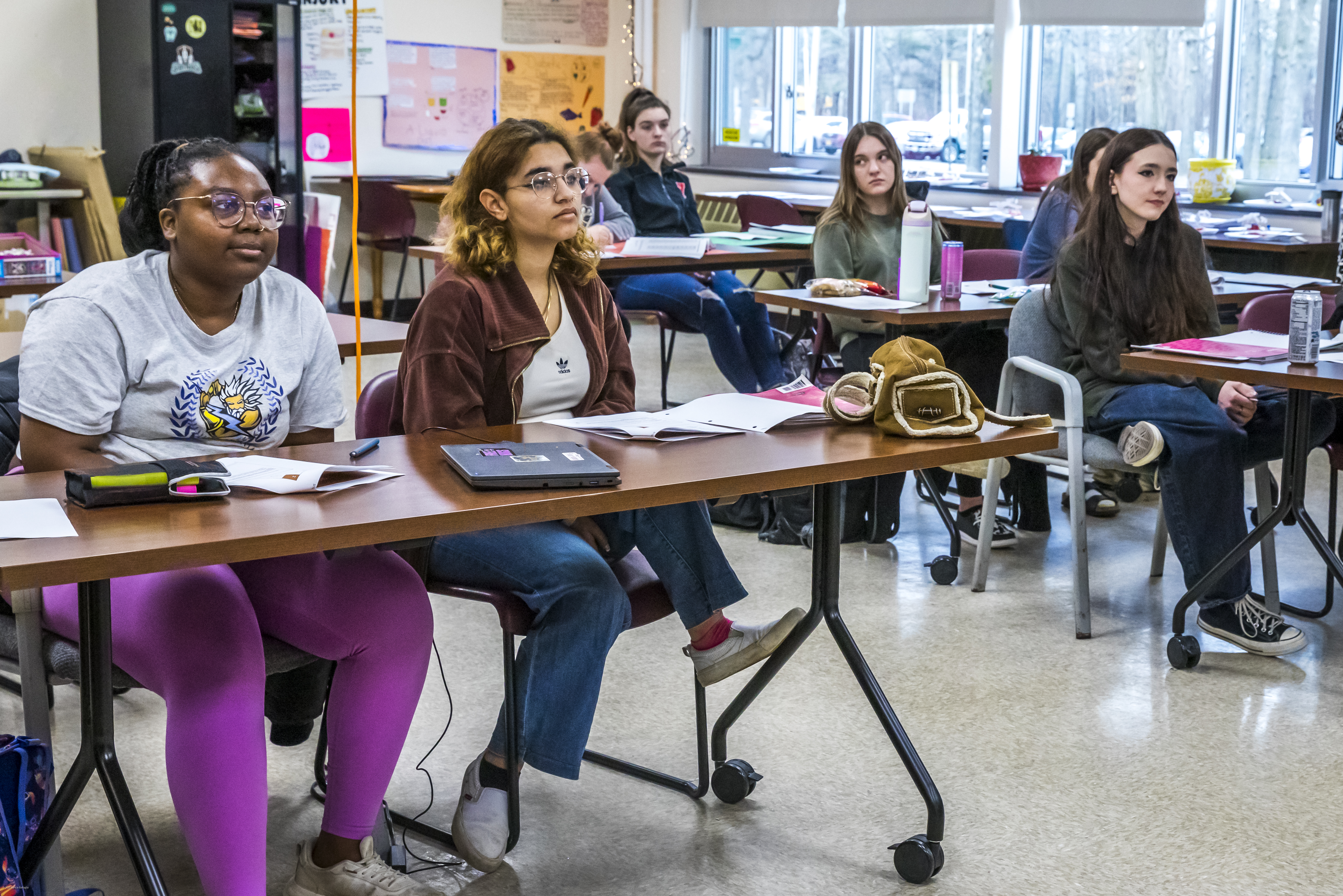 high school students in a classroom