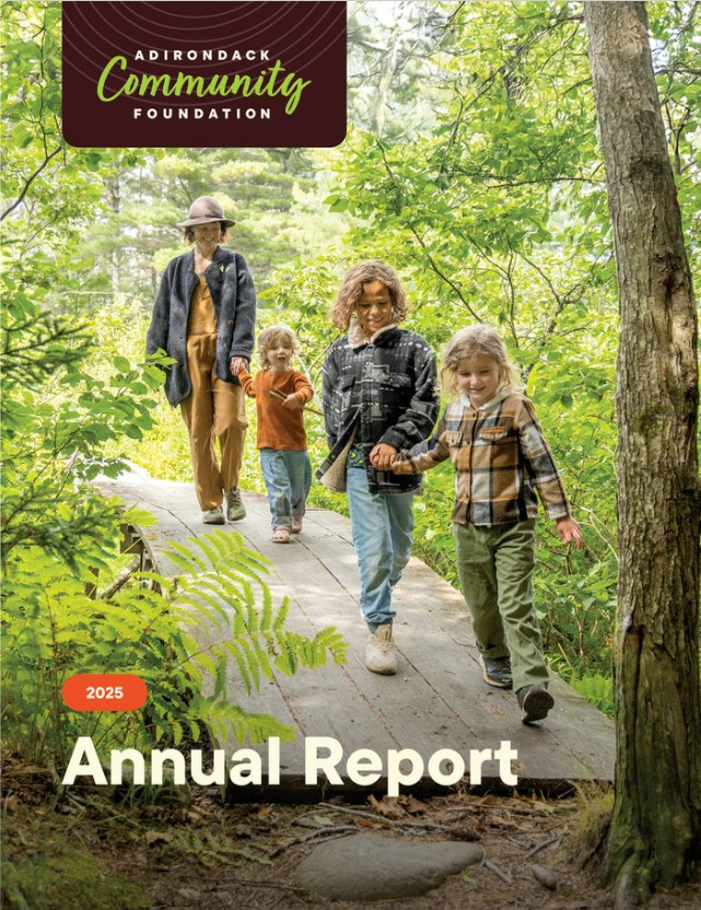 Cover of Adirondack Community Foundation 2025 annual report